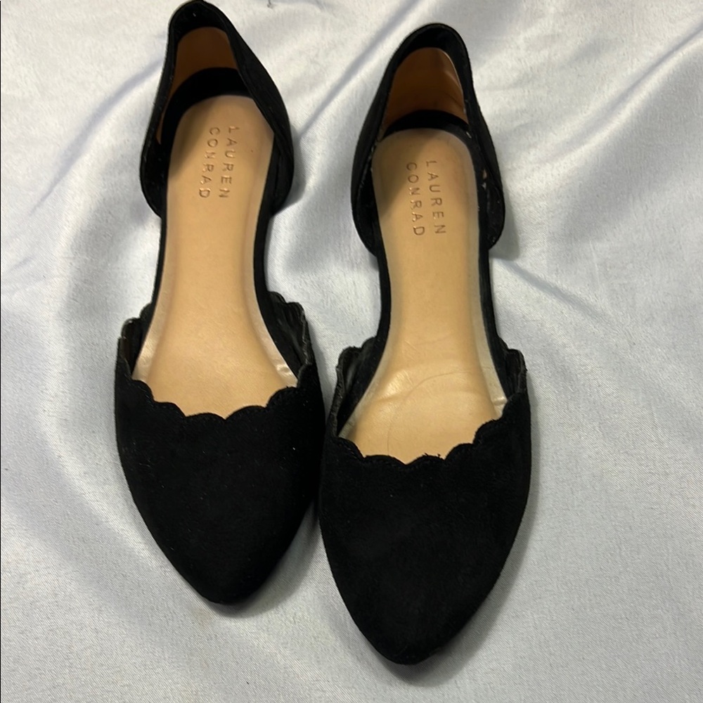 LC Lauren Conrad Black Flats